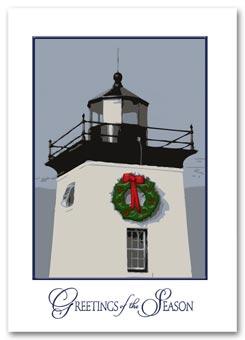 Lighthouse Illumination Holiday Card