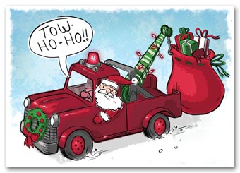 Tow-Ho-Ho Automotive Holiday Card