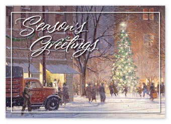Tradition On Canvas Holiday Cards