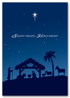 Holy Night Christmas Card