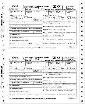 Continuous 1042D, 5 Part, Dated 3-part