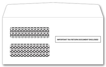 2016 1099 Double-Window Envelope, Self-Seal