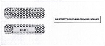 2016 3-Up Horizontal Laser W-2 Double-Window Envelope