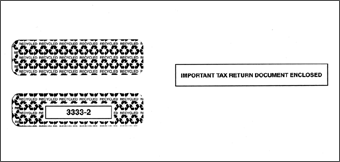 2016 3-Up Horizontal Laser W-2 Double-Window Envelope