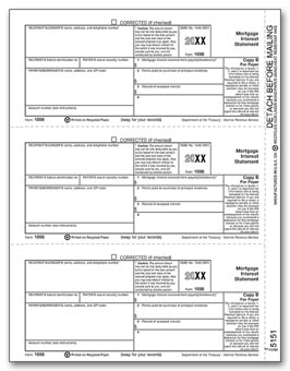 2016 Laser 1098 Mortgage Interest, Payer/Borrower Copy B