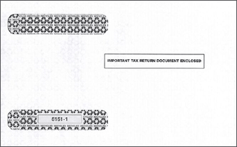 2016 4-Up Horizontal Laser W-2 Double-Window Envelope