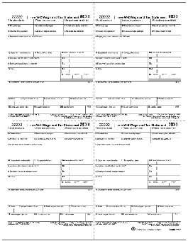 2016 Laser W-2 4-up Employer W