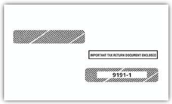 2016 4-Up Box Laser W-2 Double-Window Envelope