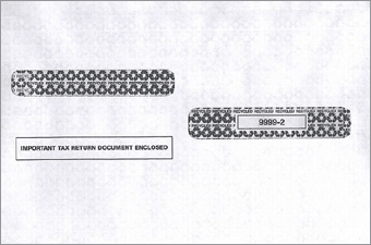 2016 4-Up Box Laser W-2 Double-Window Envelope, Self-Seal