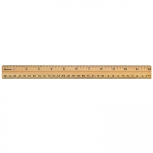 School Ruler Wood 12 In Single 