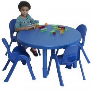 Value Table 4 Chair Rnd Pre K Blue