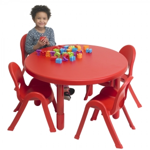 Value Table 4 Chair Rnd Pre K Red
