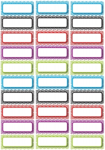 (3 PK) DIE CUT MAGNETS ASSORTED COLOR CHEVRON NAMEPLATES