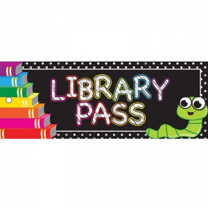 Library Laminated 2-Sided Pass, 9" x 3.5"