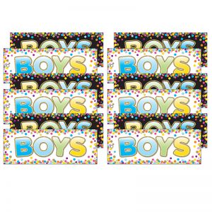 (6 EA) BOYS PASS 9 X 35 CONFETTI LAMINATED 2 SIDED