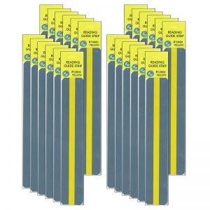 (2 PK) 12 PK YELLOW READING STRIP 12 PER PK