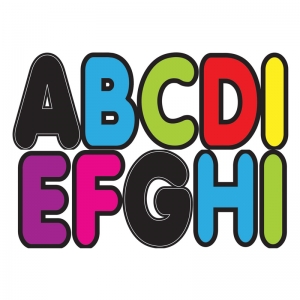 Magnetic Letters, 2.75", Assorted Colors