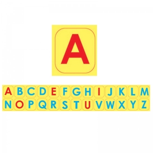 Die-Cut Magnetic Foam Uppercase Letters, 104 Pieces