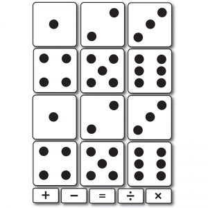 Foam Manipulatives Dice, 17 Pieces