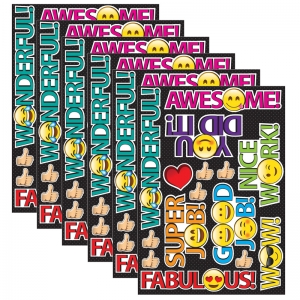 (6 PK) EMOJI REWARDS DIE CUT MAGNETS