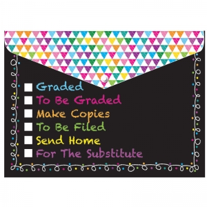 Smart Poly Folder, 13" x 9.5", Chalk Tasks