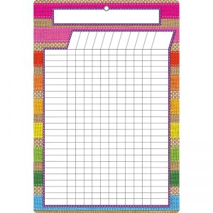 SMART BURLAP STITCHED INCENTIVE CHART DRY-ERASE SURFACE