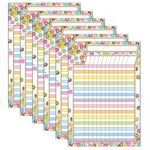 (6 Ea) Donutfetti Incentive Chart 13x19 Smart Poly Chart