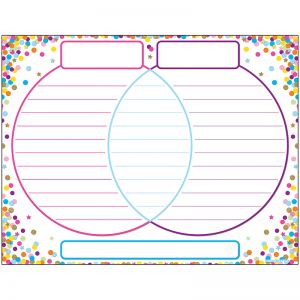 Chart Venn Diagram Confetti Dry-erase Surface