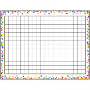 Smart Poly Chart Grid Confetti Dry-erase Surface