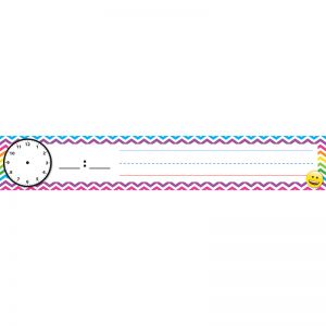 Pocket Chart Inserts, Scheduling/Sentence Strip Cards, 2" x 12", Emotions Icon, Pack of 12