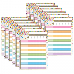 (12 Ea) Incentive Chart Confetti Postermat Pals Smart Poly