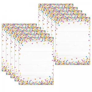 10 Pk Postermat Poly Blank Confetti 