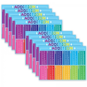 10 PK POSTERMAT POLY ADDITION TABLE 