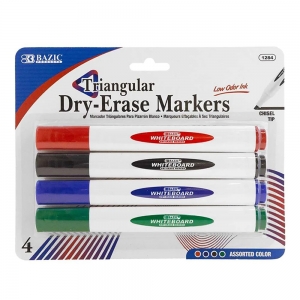 4ct Asst Colors Dry Erase Markers