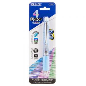 2-in-1 Mech Pencil & 4 Color Pen 