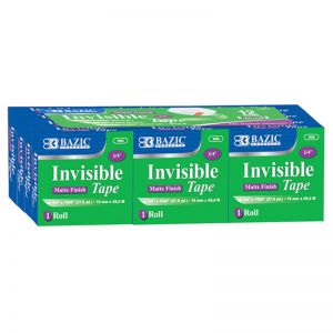 (2 PK) BAZIC TAPE REFILL INVISIBLE