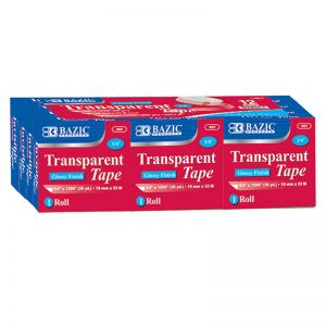 Tape Refill, Transparent Tape, 3/4" x 1296", 12 Rolls