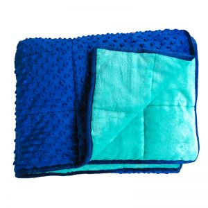 7LBS WEIGHTED SENSORY BLANKET SOFT FLEECE 56X36IN