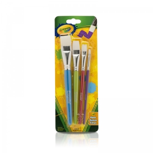 Big Paintbrush Set, Flat, Pack of 4