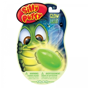 Glow-in-the-Dark Silly Putty, Assorted Colors