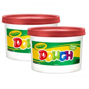 (2 EA) MODELING DOUGH 3LB BUCKET RED