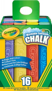 (6 PK) CRAYOLA 16CT SIDEWALK CHALK 