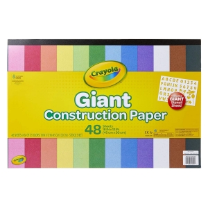 Giant Construction Paper W/stencils 