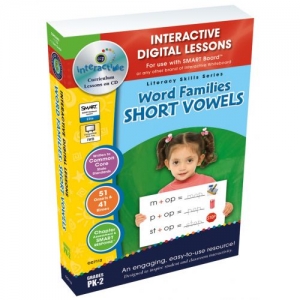 Word Families Short Vowels Software