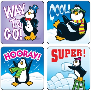 Penguins Motivational Stickers, Pack Of 120