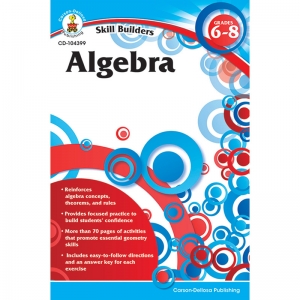 Skill Builders Algebra Workbook, Grade 6-8