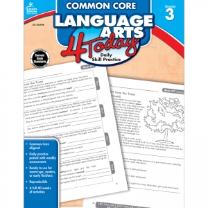 Common Core Language Arts 4 Today Workbook, Grade 3