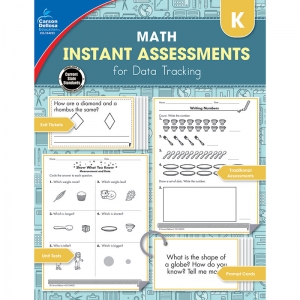 Math Instant Assessments For Data Tracking Resource Book, Grade K
