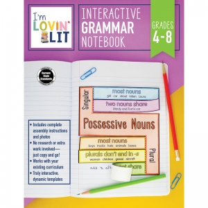 IM LOVIN LIT GRAMMAR NOTEBK GR 4-8 INTERACTIVE RESOURCE BOOK