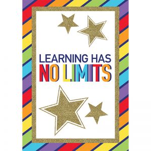 Learning Has No Limits Poster Sparkle And Shine
